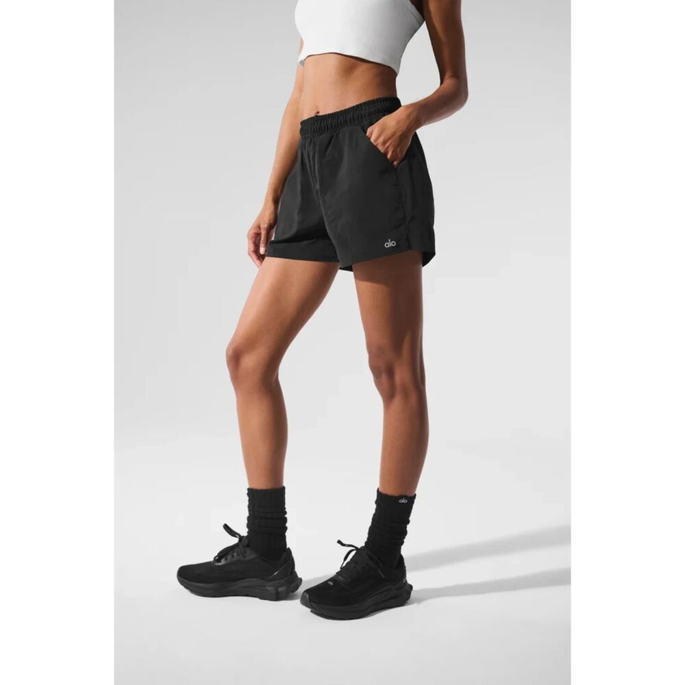 Alo Black Alumni Shorts Small